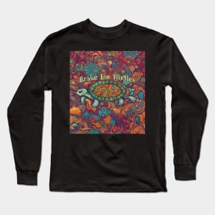 Brake For Turtles Paisley Long Sleeve T-Shirt